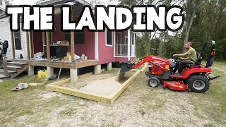 Big Front Landing Pad Idea  Easier than Concrete [upl. by Adnalu522]