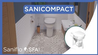 Sanicompact  Macerator toilet suite [upl. by Selrhc]