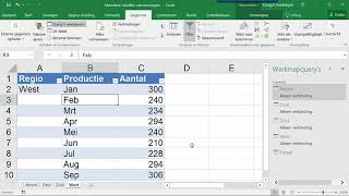 Een draaitabel maken met meerdere werkbladen Excel 2016 [upl. by Hermosa]