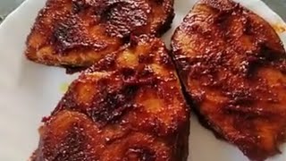 goan style fish masala fry 🐟food deliciious cooking recipe [upl. by Anglim]