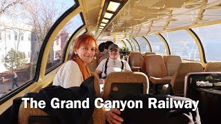 SEDONA AZ TO THE SOUTH RIM VIA GRAND CANYON RAILWAYWILLIAMS AZEP44 [upl. by Ariayek469]