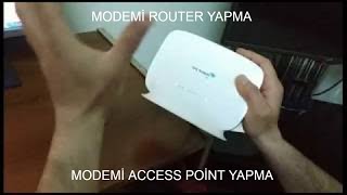 Modemi router olarak kullanma access point [upl. by Imot]