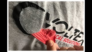 How to remove vinyl from TShirts [upl. by Kerek177]