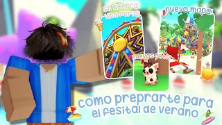 🎡Cómo PREPARARSE para el NUEVO FESTIVAL DE VERANO en Adopt Me ☀️  Just Adopt me adoptmeroblox [upl. by Sisson]