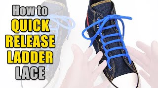 Quick Release Ladder Lacing Tutorial – Professor Shoelace [upl. by Ayat237]