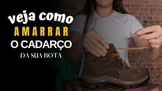 Como amarrar o cadarço da bota ECOSAFETY [upl. by Kutzer]