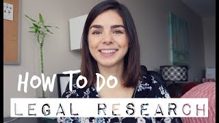 LAW SCHOOL  How to do Legal Research [upl. by Uri]