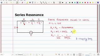 What is Series Resonance [upl. by Kalb]