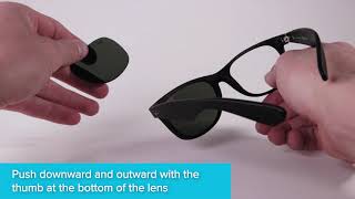 How to Replace RayBan New Wayfarer Sunglass Lenses [upl. by Rosenkranz571]