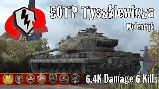 50TP Tyszkiewicza  64K Damage 6 Kills  WoT Blitz Replays [upl. by Decrem]