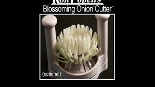 Ron Popeil’s™ Blossoming Onion Cutter™ amp French Fry Cutting Attachment [upl. by Lydnek]