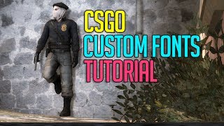 CSGO HOW TO USE CUSTOM FONTS TUTORIAL  HINDI  2019 [upl. by Weidar867]