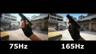 75Hz vs 165Hz Test Refresh Rate [upl. by Nerrag]