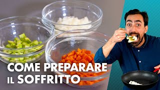 Come preparare il soffritto TUTTORIAL [upl. by Ataynik961]