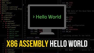 x86 Assembly  Hello World Explained [upl. by Baiss822]