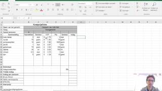 Het maken van een kostprijsfiche [upl. by Etsirk]