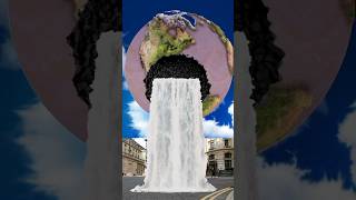 The planet broke due to magic and water came out vfx shorts waterfall [upl. by Manheim301]