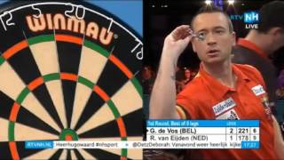 2015 BDO Finder Darts Masters Round 1 de Vos vs van Eijden [upl. by Jempty]