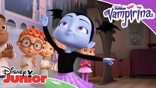 Vampirina  Colouring Vee amp Wolfie 💜  Disney Kids [upl. by Tiffanle767]