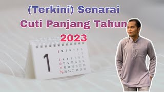 Tarikh cuti sekolah tahun 2023 [upl. by Haisej253]