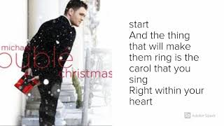 Michael Bublé  Its Beginning To Look A Lot Like Christmas  Lyrics [upl. by Omsare678]