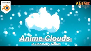 Easy Anime Clouds In blender 🤯  Blender Tutorial [upl. by Yespmed341]