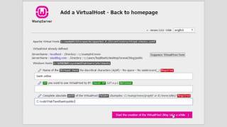 Config virtual host with Wampserver [upl. by Nyrem450]