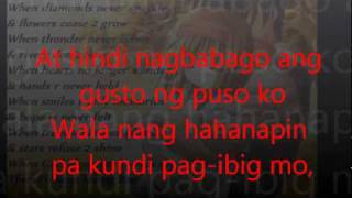 hindi magbabago with lyrics [upl. by Gnim]