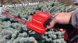 69 Kit  CRAFTSMAN V20 8quot Cordless 2in1 Hedge Trimmer and 4quot Grass Shear Kit Review  CMCSS800C1 [upl. by Enois]