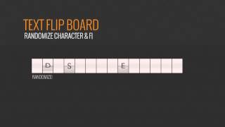 Text Flip Board  VideoHive Templates  After Effects Project Files [upl. by Barbi]