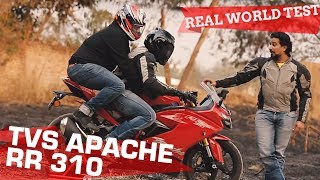 TVS Apache RR 310  0100 Heating Pillion comfort Touring Mileage  TESTED [upl. by Cathey]