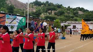 JNV Ramanagara March past in Panel inspection 2024 [upl. by Pesvoh]