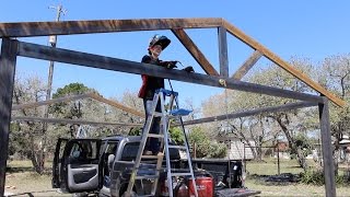 How to Build a Metal Carport  DIY Part 1 [upl. by Ahsimrac]