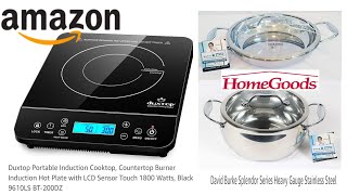 Unboxing Duxtop Portable Induction Cooktop and David Burke Splendor Series Cookware  Plus Cook Out [upl. by Atiken]