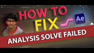 How to fix Analysis Solve Failed in After Effects CC [upl. by Nyasuh]