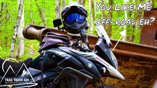 VStrom 650 Off Road Single Track Riding  2K [upl. by Nelyk]