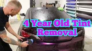 Tint Removal 4 YEARS Old  How Did It Come Off [upl. by Alhan]