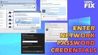 How to Fix Enter Network Password Credentials Windows File Sharing [upl. by Aivital]