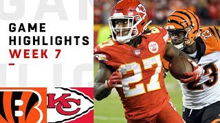 Bengals vs Chiefs Week 7 Highlights  NFL 2018 [upl. by Adnohsak]