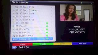 STARSAT SR2000 HD ACE HYPER SETTINGS TRANSPONDER CHANNEL SEARCH CHANNELLIST [upl. by Reece]