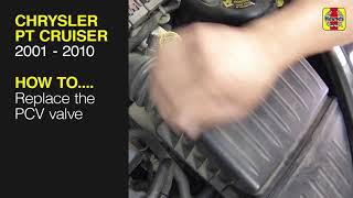 Chrysler PT Cruiser 2001  2010  Replace the PCV valve [upl. by Oakley83]