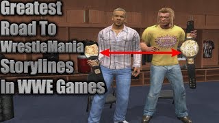 Top 5 Greatest Road To WrestleMania Storylines Ever In WWE Games [upl. by Shane]