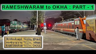 RAMESHWARAM to TIRUPATI  16733 OKHA Express Journey PART 1  March 2022 [upl. by Airetahs]