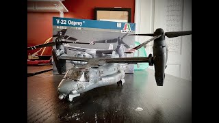 Italeri 148 V22 Osprey Build and Review [upl. by Massab815]