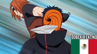 Tobi vs Foo y Torune  Tobi vs subordinados de Danzo Doblaje Latino Naruto Shippuden [upl. by Miahc]