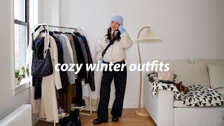 cozy and warm winter outfits☃️ outfits for cold winters [upl. by Amelia246]