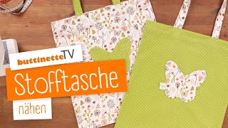 Stofftasche quotBlumenwiesequot nähen  Nähset  buttinette TV DIY [upl. by Zechariah917]