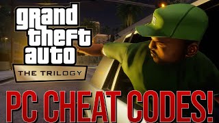 How To Put In Cheat Codes On PC  GTA San Andreas The Definitive Edition [upl. by Hirasuna]