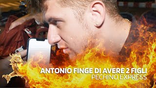 Antonio finge di avere figli in Italia  Pechino Express [upl. by Annawoj]