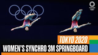 Diving Full Womens Synchronised 3m Springboard  final  Tokyo 2020 Replays [upl. by Cordey]